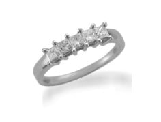 Mined diamond  Ring weighing 2.3Gms with 0.5 Carat Diamonds and set in 14KT Gold