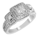 Ring weighing 0Gms with 0.75 Carat Diamonds and set in 14KT Gold