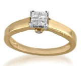 Mined diamond Ring weighing 2.58Gms with 0.25 Carat Diamonds and set in 10KT Gold