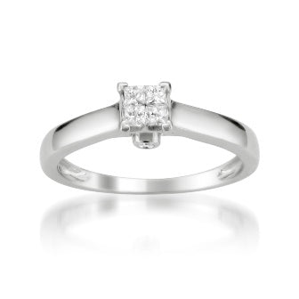 Mined diamond  Ring weighing 2.58Gms with 0.25 Carat Diamonds and set in 10KT Gold