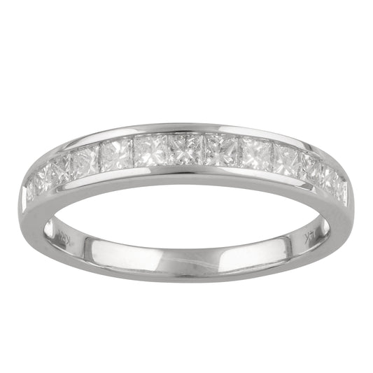 Mined diamond Fashion Band Ring weighing 4.35Gms with 1.01 Carat Diamonds and set in Platinum