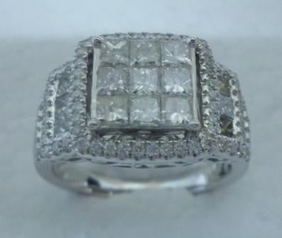 Ring weighing 0Gms with 2 Carat Diamonds and set in 14KT Gold