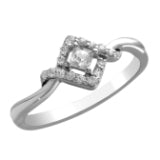 Mined diamond Ring weighing 2.11Gms with 0.25 Carat Diamonds and set in 14KT Gold