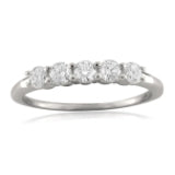 Mined diamonds 5-Stone  Ring weighing 2.53Gms with 0.48 Carat Diamonds and set in 18KT Gold