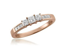 Mined diamond  Ring weighing 2.39Gms with 0.49 Carat Diamonds and set in 14KT Gold