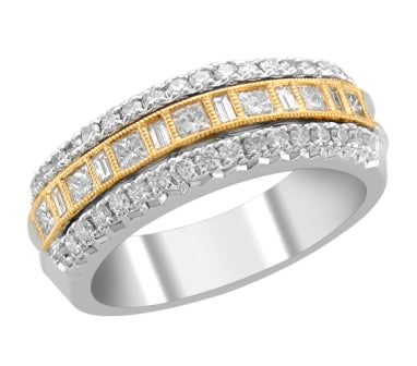 Mined diamond Ring weighing 0Gms with 0.68 Carat Diamonds and set in 14KT Gold