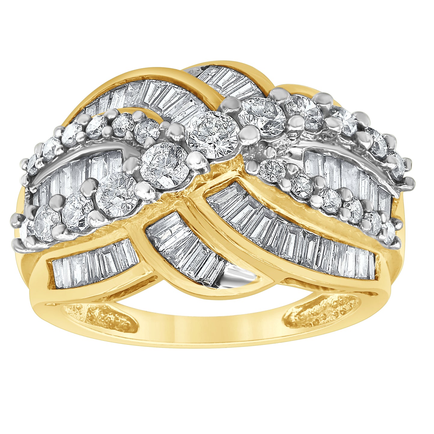 Mined diamond Fashion Ring weighing 6.18Gms with 2 Carat Diamonds and set in 14KT Gold