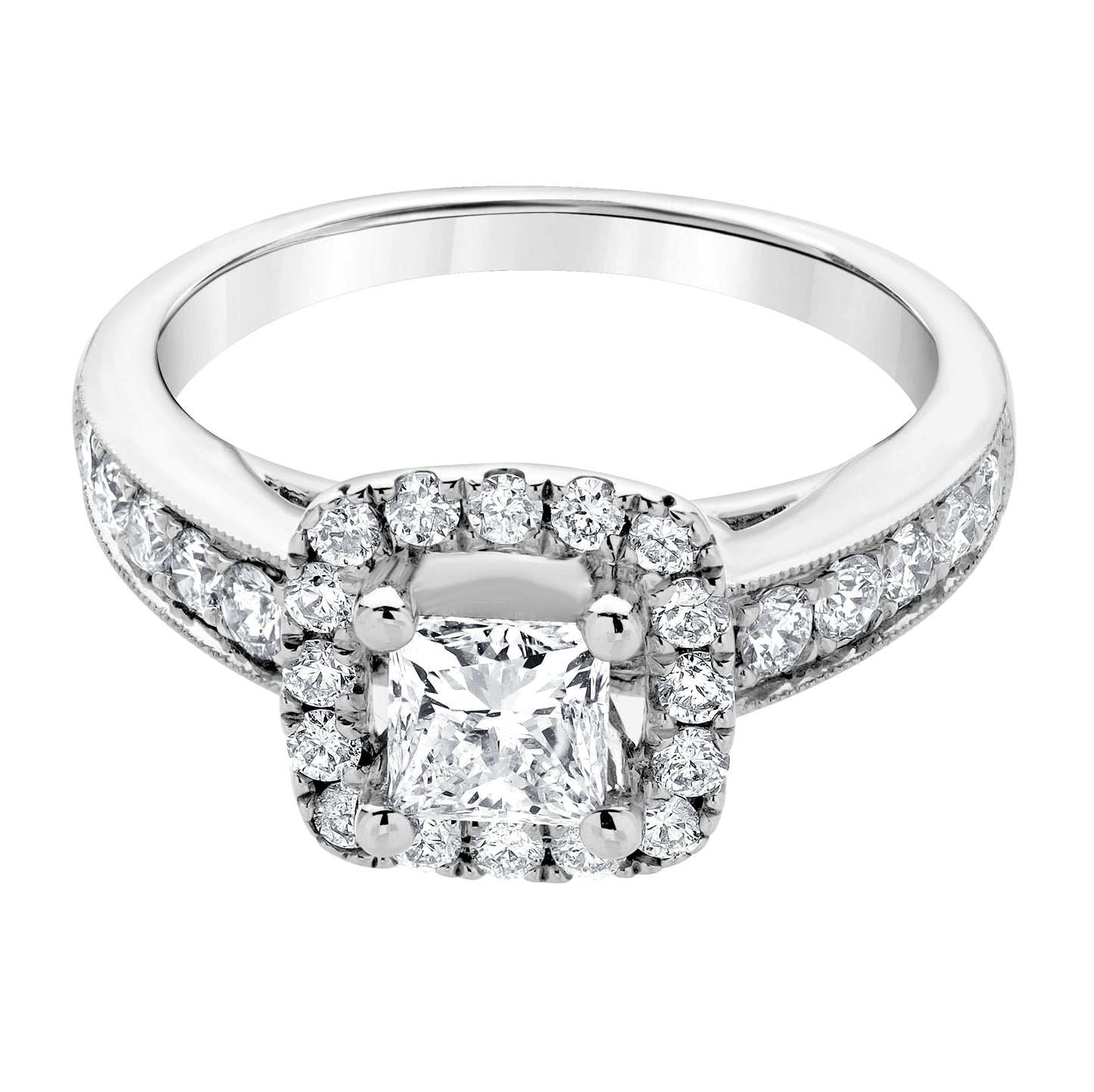 Mined diamond Engagement Ring weighing 0Gms with 1.33 Carat Diamonds and set in 14KT Gold