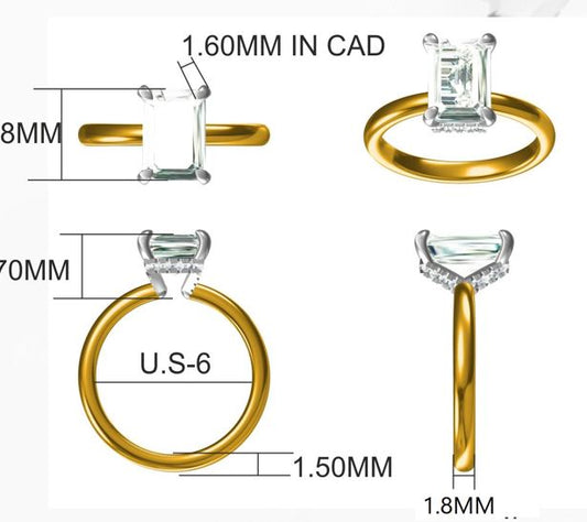 Mined diamond  Ring weighing 11.46Gms with 4.05 Carat Diamonds and set in 14KT Gold