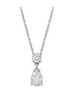 1.13Carat Total Weight Fashion Pendant with Pear diamonds in 14Kt White/Yellow/Pink Gold-100091