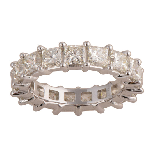 Mined diamond Eternity Band Ring weighing 5.4Gms with 5.97 Carat Diamonds and set in 14KT Gold